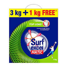 Surf Excel Matic Top Load Detergent Powder (Carton) - Free 1 kg - Brand Offer